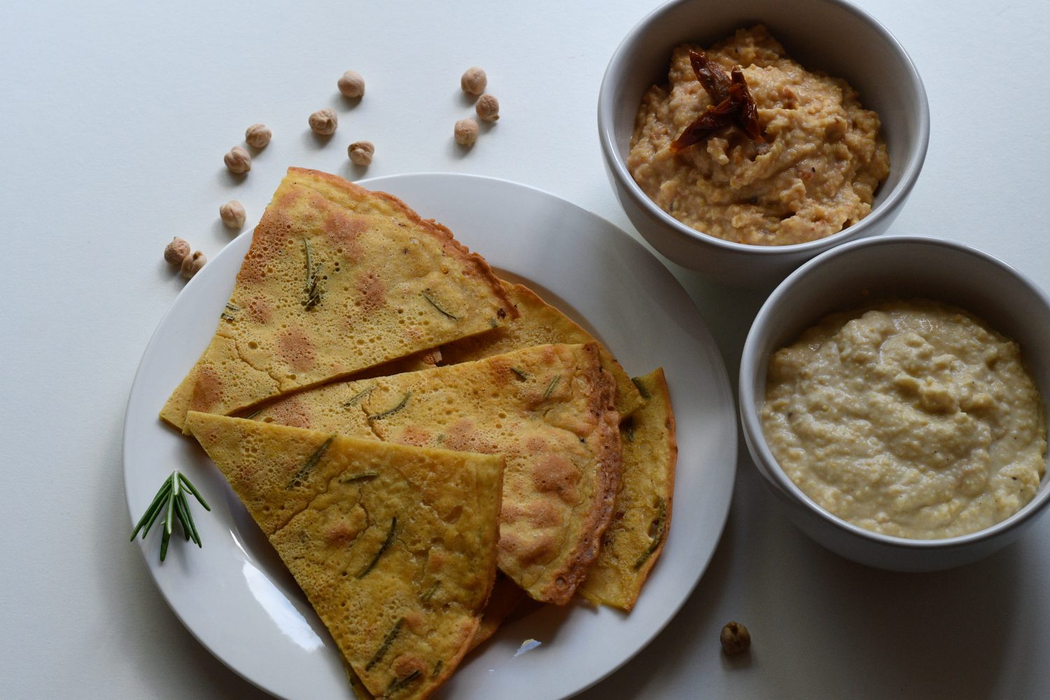 Kookreis farinata met dip