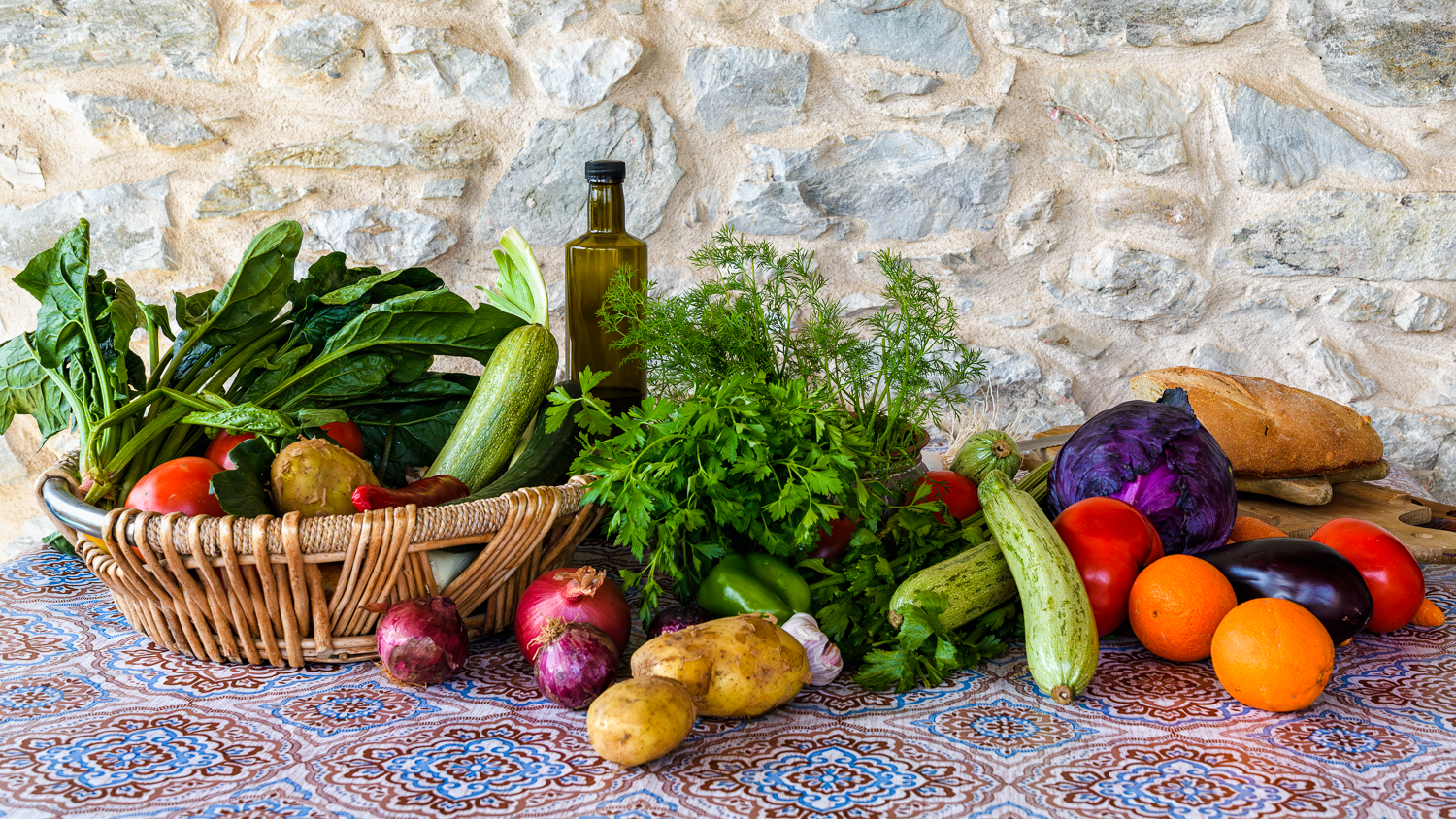 Griekse olijfolie en ingrediënten kookworkshop