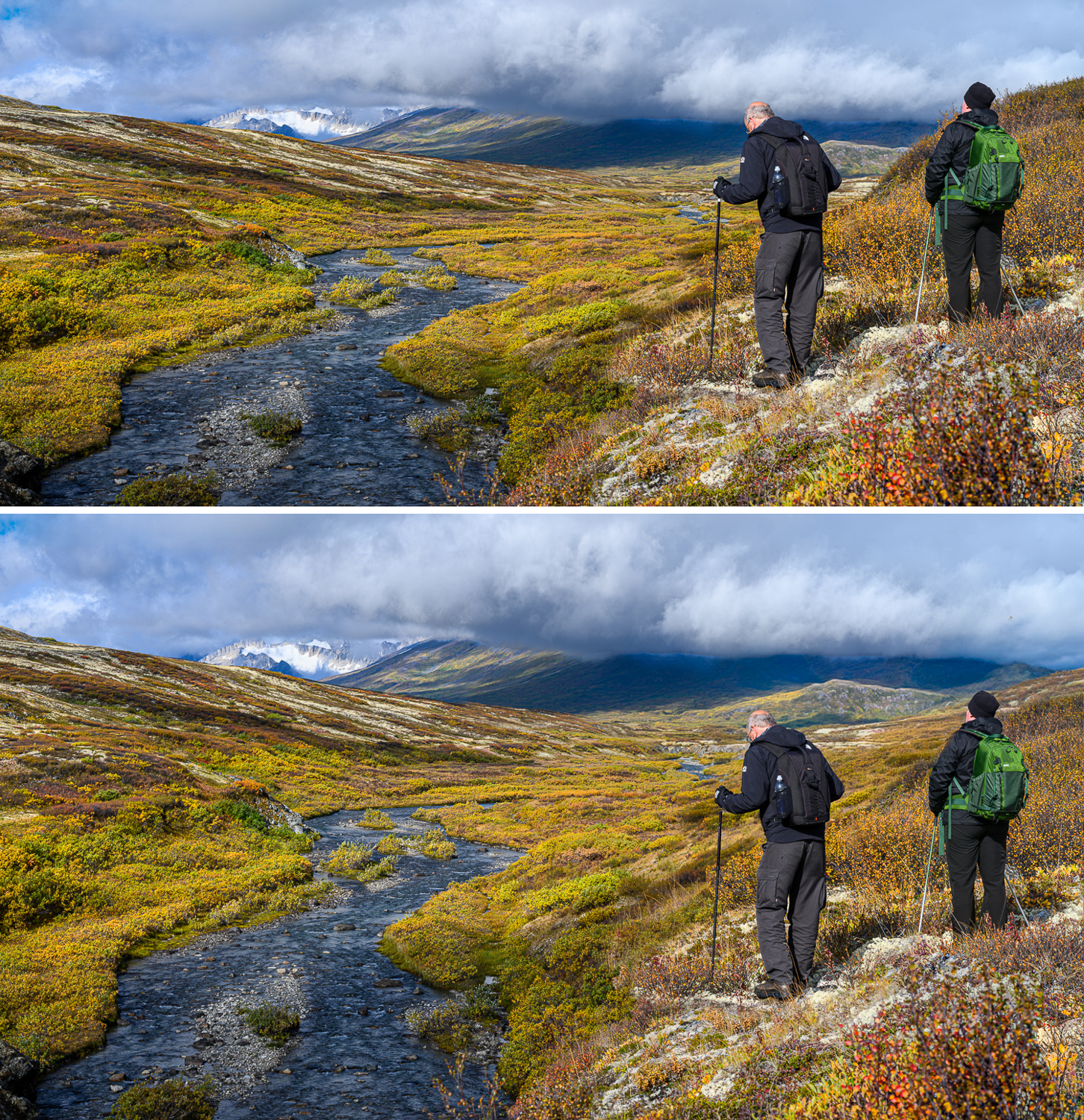 Perspectief van een landschapsfoto herstellen